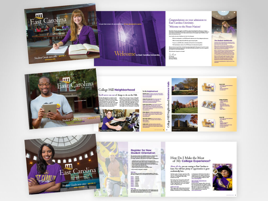 East Carolina University Admitted Student Guides (mailed to all admitted freshmen)