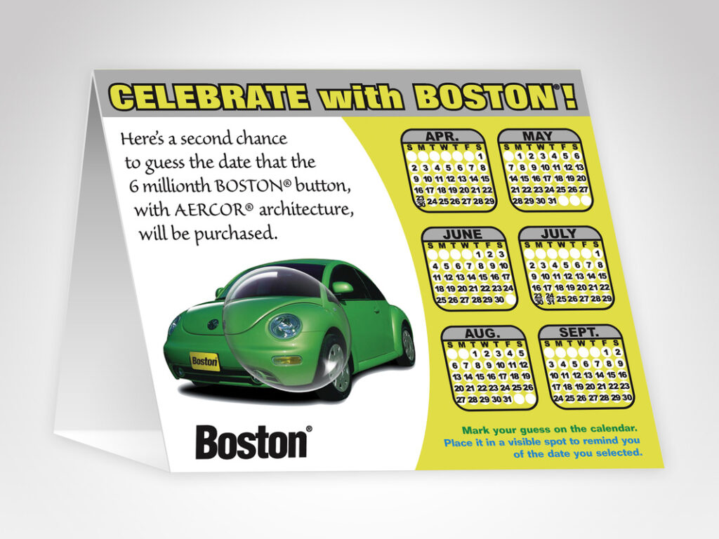 Celebrate with Boston! Lab Promotional Table Tent (2nd Mailing)